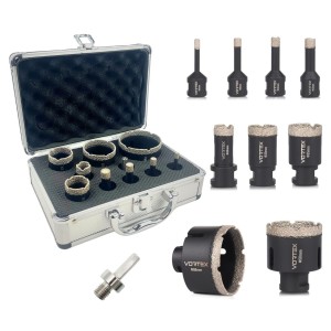 Zestaw koronek diamentowych do glazury 10 elementów