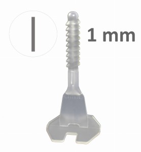 100x baza prosta 1mm, system poziomowania płytek Twist Level