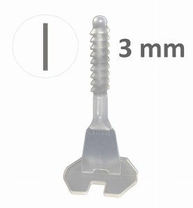 100x baza prosta 3mm, system poziomowania płytek Twist Level