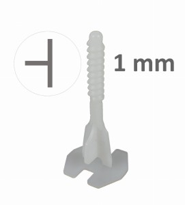 100x baza T 1mm, system poziomowania płytek Twist Level