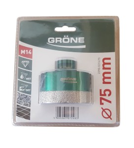 Koronka diamentowa Grone, otwornica 75mm M14